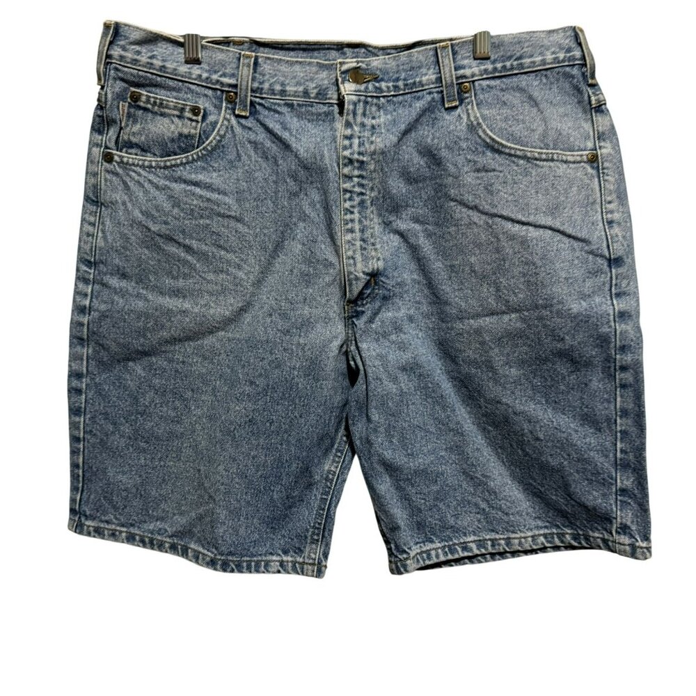 Carhartt Denim Shorts Sz 40 Medium Wash B26STW  5 Pocket All Cotton Made in USA